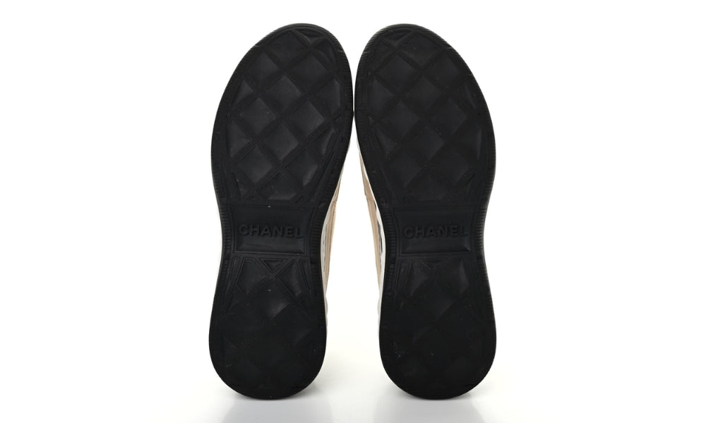 Chanel Velvet Calfskin & Mixed Fibers Sneaker 'Beige'