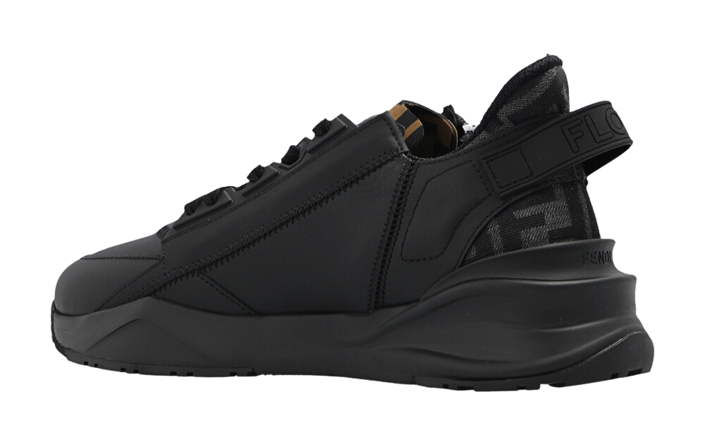Fendi Flow Black leather low-tops