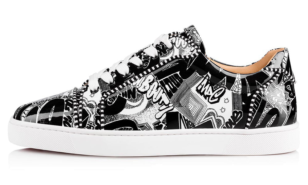 Christian Louboutin Seavaste Orlata Patent Nicograf Black/White